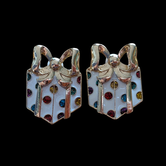 Sugarfix by BaubleBar Earrings Gift Box With Bow Christmas Present - Picture 1 of 5